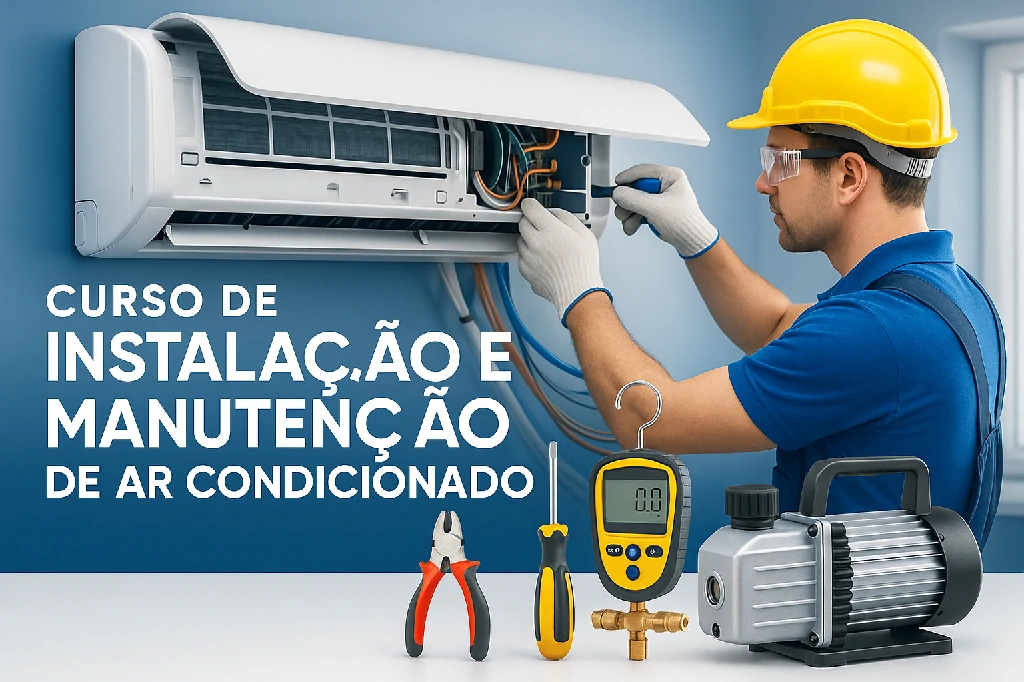 Capa do curso INSTALAÇÃO E MANUTENÇÃO DE AR CONDICIONADO